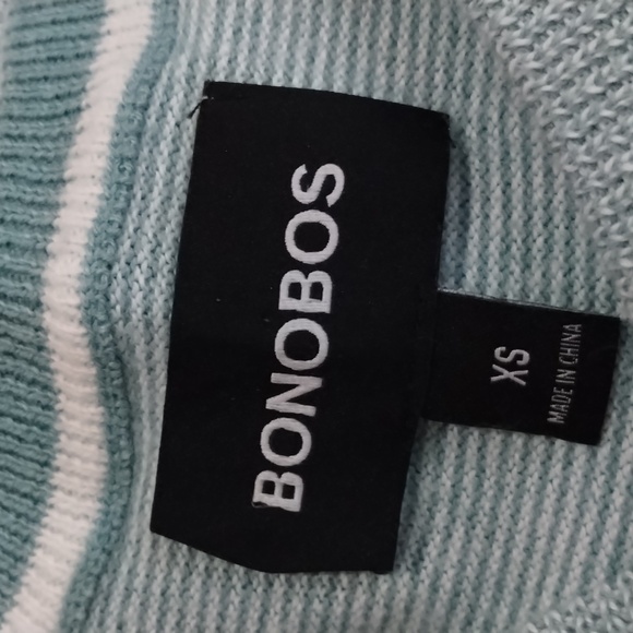 BONOBOS Classic Pullover Sweater Long Sleeve Knit Pinstripe - Picture 4 of 6